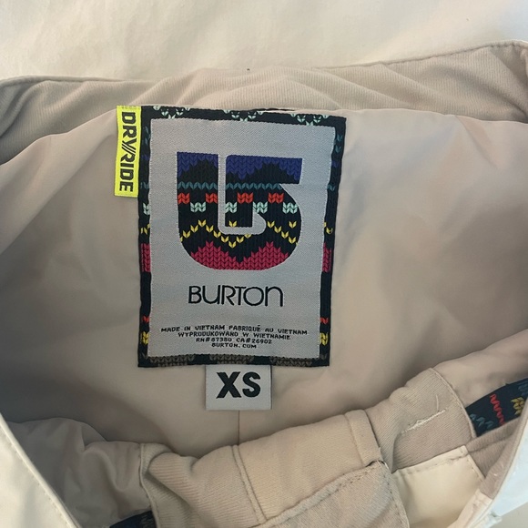 White Burton Ski Pants - Picture 5 of 5